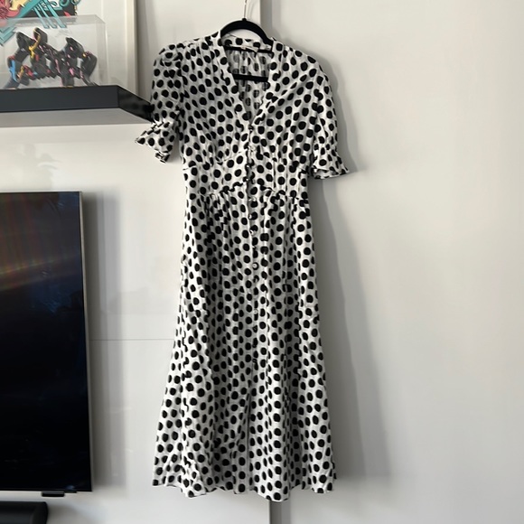 dvf polka dot dress